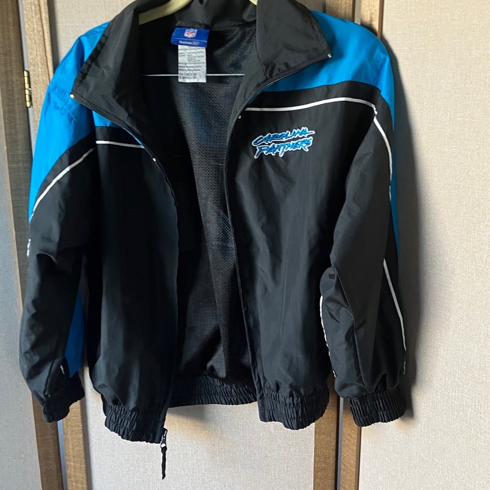 FINAL MARKDOWN Children’s Reebok NFL Blue and Black Carolina panthers Jacket sml